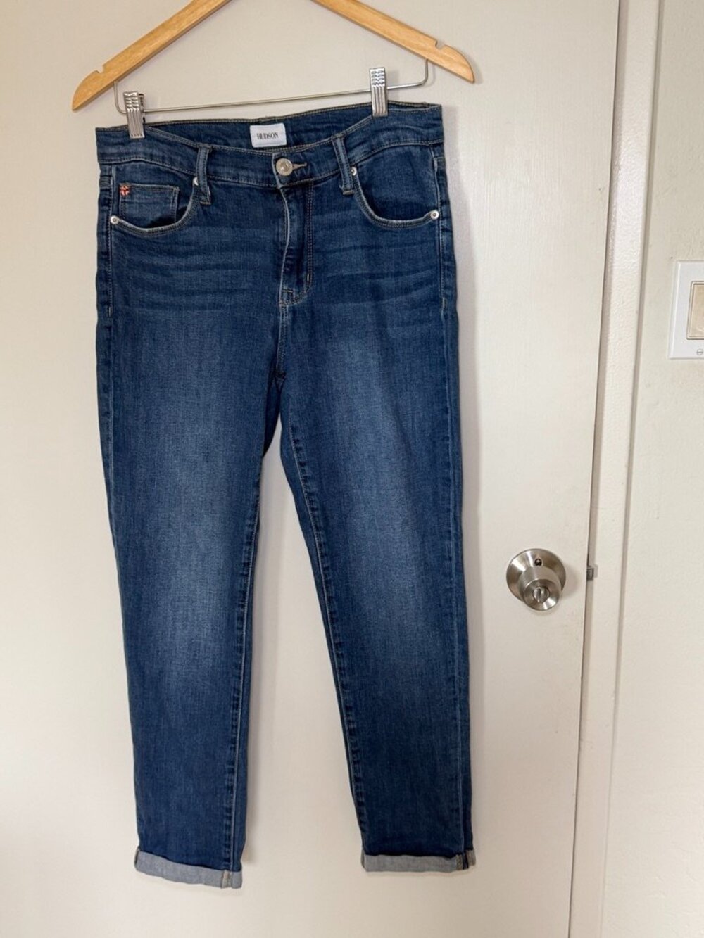Hudson Natalie Midrise Slim Boyfriend Jeans